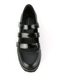 leather platform pumps