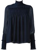 smocked detail blouse 