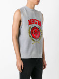 logo print vest