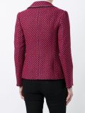 checked fitted jacket