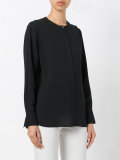 band collar shirt