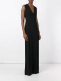 v-neck long dress