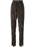 Trellis print trousers