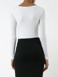 v-neck bodysuit