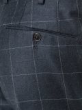checked tapered trousers