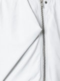 zip leather bomber jacket