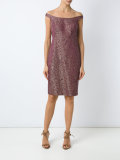 off the shoulder jacquard Mila dress