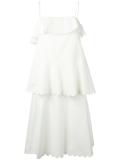 scalloped tiered dress