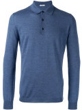 heathered polo shirt