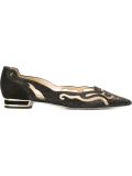 embellished pointed toe ballerinas
