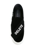 'Delete, Shut Up‘无带板鞋
