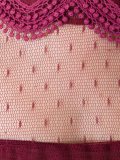 dotted sheer ruffle blouse