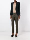 embroidered slim-fit pants