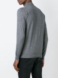 raised collar cardigan