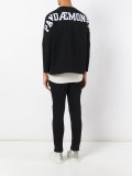 rear print sweatshirt 