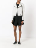 asymmetric zip biker jacket
