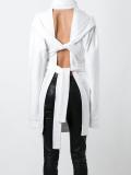 open back roll neck sweatshirt