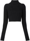cropped turtleneck sweater