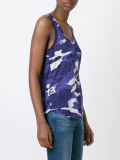 camouflage print tank top