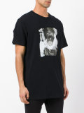 seaming detail printed T-shirt