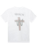 'mirror' print sheer T-shirt