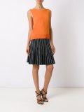 round neck knit blouse