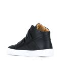strap hi-top sneakers