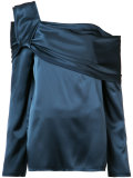 draped one shoulder top