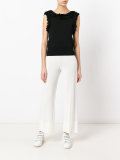 cropped flared trousers