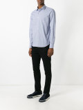 geometric pattern button-up shirt