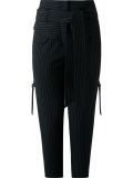 pinstripes cropped trousers