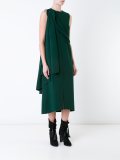 drapey sleeveless midi dress