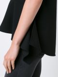 draped hem top 