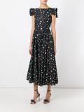 stars print ruffled dress