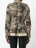 embroidered camouflage print jacket