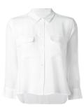 cropped button down shirt