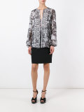 baroque print loose blouse