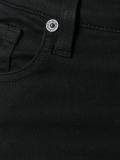 cropped frayed trim skinny trousers