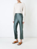 metallic trousers