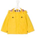 hooded raincoat 