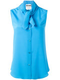 tie neck blouse