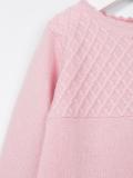 Lattice panel knit romper