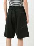 drawstring track shorts