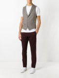 peaked lapel waistcoat