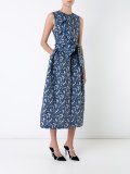 bubble floral brocade dress