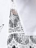 lace-trim top