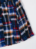 checked full skirt 