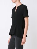 draped hem top 