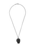 embossed skull necklace