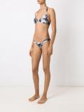 printed triangle bikini top